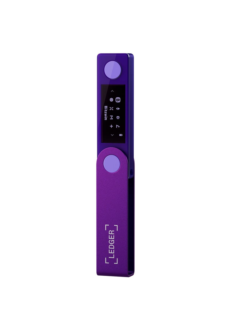 Ledger Nano X Hardware Wallet | Safest Crypto & NFT Cold Storage, Big Screen + Wireless Bluetooth & Type-C Connectivity, 5000+ Coins Supported, for iOS & Android, MacOS & Windows - Amethyst Purple  - Image 1
