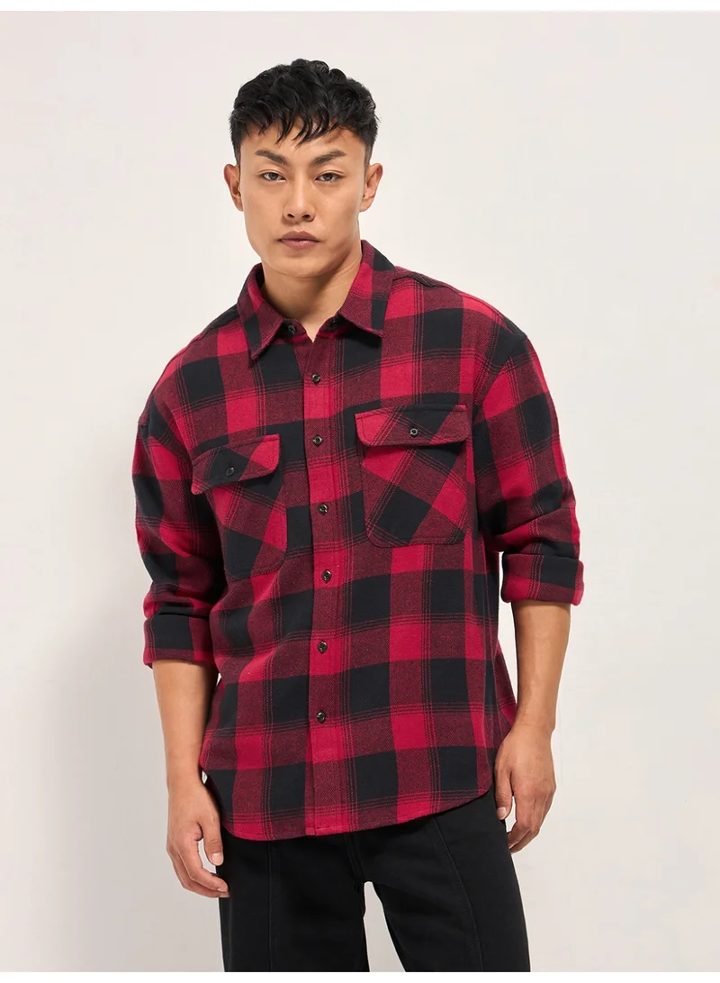 THE BEAR HOUSE Men’s Trendy Shacket for All Seasons | Casual Overshirt Jacket for Men | Versatile Outerwear Layer for Office, Streetwear & Travel | Modern Smart Look for Everyday Outfits