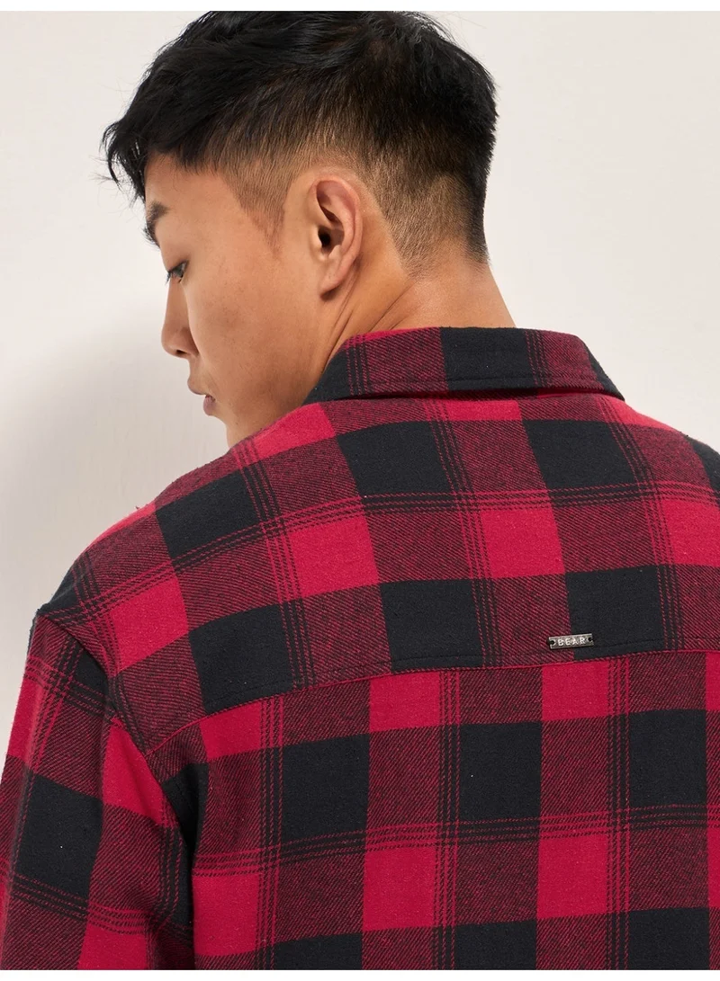 THE BEAR HOUSE  Men’s Trendy Shacket for All Seasons | Casual Overshirt Jacket for Men | Versatile Outerwear Layer for Office, Streetwear & Travel | Modern Smart Look for Everyday Outfits for Men | Best Price UAE