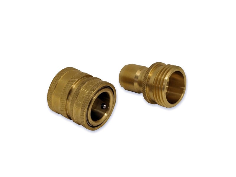 Apache 44048664 34 Garden Hose Thread Quick Disconnect Adapter Set