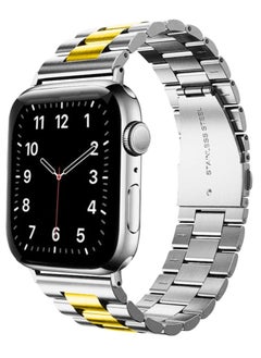 Metal Bands Compatible with Apple Watch Band 38mm 40mm 41mm, Stainless Steel Magnetic Absorption Strap, Wristband for iWatch Band for Apple Watch Series 7/6/5/4/3/2/1/SE,