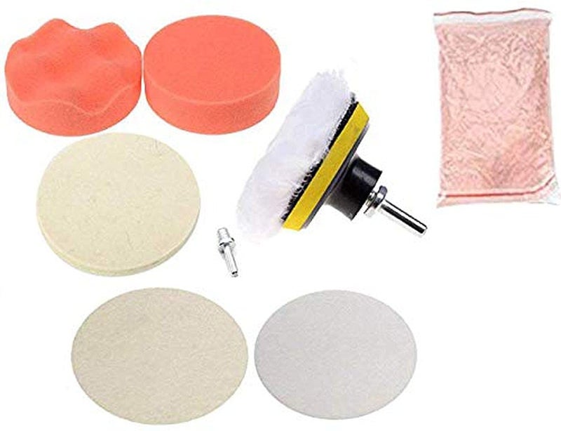 Diy Crafts CTDIYHI3709325 Microns 175oz Polishing Glass Metal Nonmetal Steel Copper Polishing Felt Pad Wool Pad 100 Grm Cerium Oxide 5 Set Multicolor - Image 1