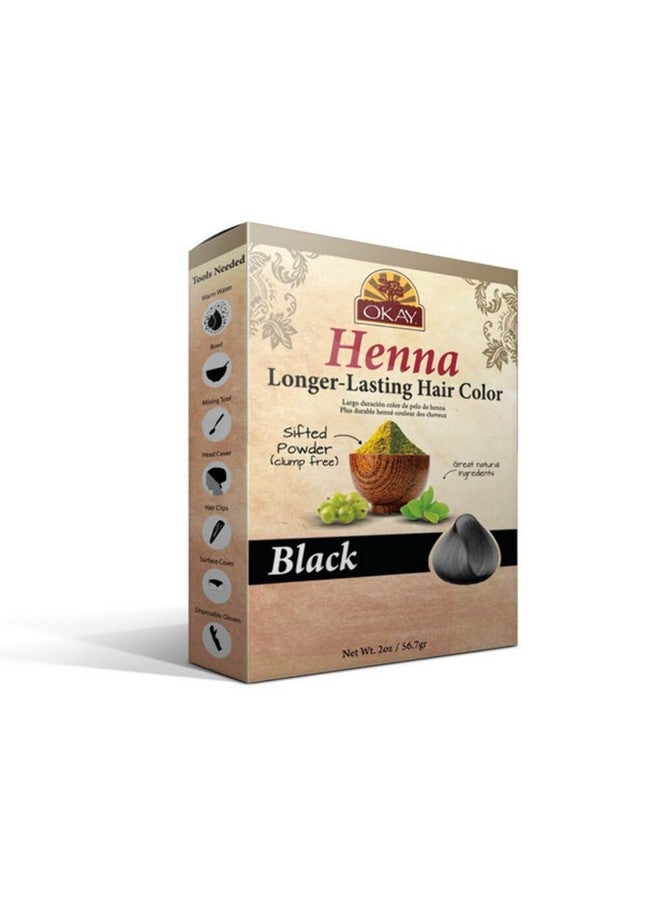 OKAY Longer Lasting Henna Color Black 50Gr / 2Oz - Image 1