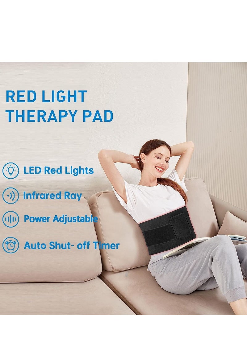 SYOSI - Red Light Therapy Belt, Infrared Wrap Device for Body with Timer Back Shoulder Waist Muscle Pain Relief Fathers Day Gift Women Men - Image 1