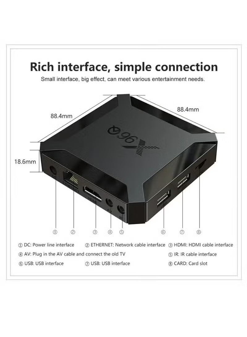 JAJEEK "X96Q TV Box – Android 10.0 Quad-Core Media Player with 4K & 3D Support" - Image 2