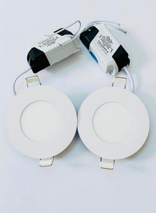 Spotlight panel, 2 bulbs, base size 7 cm, 3 watts, LED, yellow light, white frame, 3000 Kelvin - pzsku/ZC66A8B706F4C22DC0787Z/45/1747120365/bf988bf0-4c72-4118-9b50-cb8b0015ba42