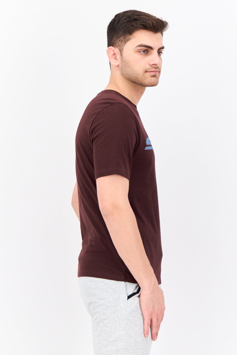 SKECHERS Men Sportswear Fit Short Sleeves Training T-shirt, Dark Burgundy - Image 2