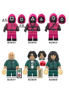 LEGO Squid Game Character Set, LEGO Minifigures from Squid Game Series with Accessories, Kids’ Blocks, LEGO Building Sets, LEGO for Boys, LEGO Bricks, LEGO Games, LEGO for Children, LEGO for Girls, LEGO Toy, LEGO Characters, LEGO Building Toy, LEGO Constructions