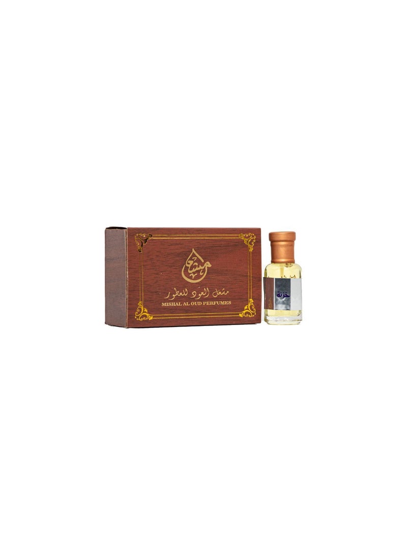Mishal al oud Attar Khazna Perfumes for Women, 12 ML - Image 1