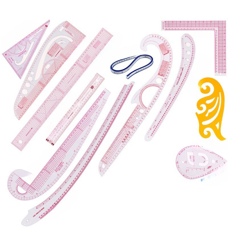 Curve Ruler Button Arc Ruler Clothing Ruler Version Ruler Cutting Ruler Suit Sleeve Cage Ruler Put Yard Ruler - Image 2