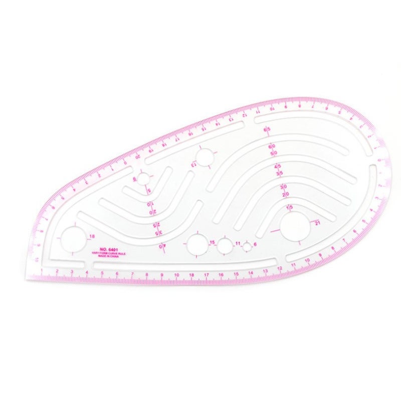 Curve Ruler Button Arc Ruler Clothing Ruler Version Ruler Cutting Ruler Suit Sleeve Cage Ruler Put Yard Ruler - Image 1