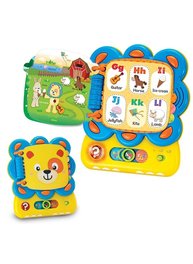 KiddoLab Words And Abc Learning For Toddlers 1-3 Years Old With Chapa The Lion Alphabet Book - Interactive Sound Book With Melodies, Fun Sounds & Light For Early Education And Development  - Image 1