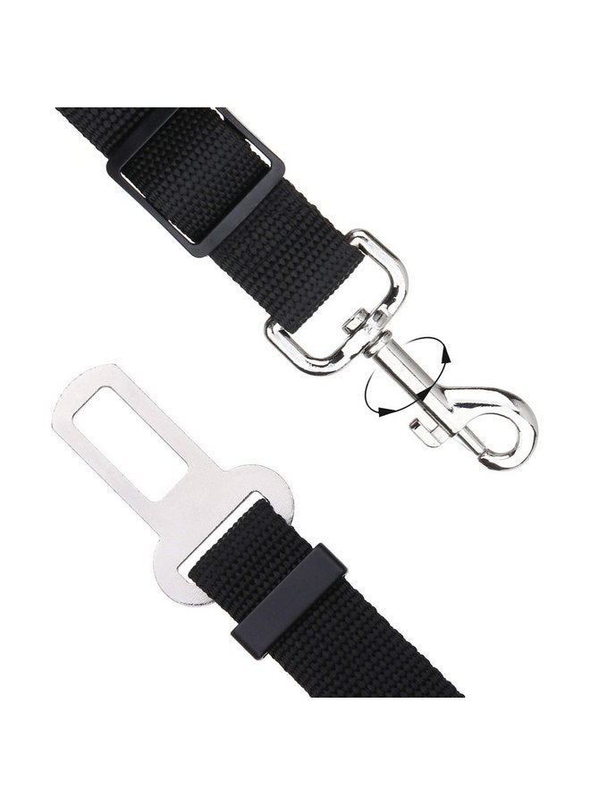 Elisel Elisel 2 Packs Adjustable Length Pet Dog Cat car seat Belt Pet seat Belt Pet Accessories for Dogs Cats and Pets (Black Pink) - Image 3