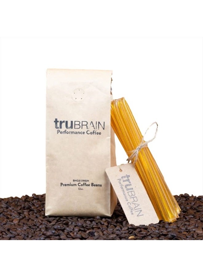 TruBrain Nootropic Coffee Enhancer - Focus, Energy, Clarity. Fast Absorbing Nootropics | Brain Boosters | Improve Memory | Stop Procrastination - Image 1