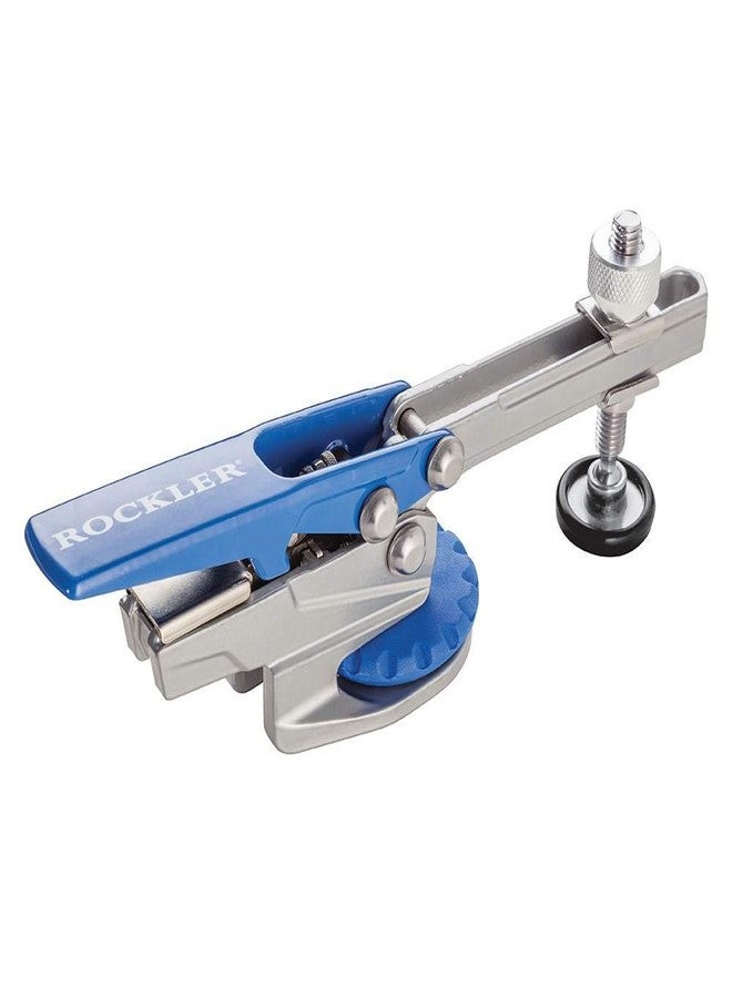 Rockler Auto-Lock T-Track Hold Down Clamp - Adjustable Clamps for Woodworking w/Set Screw - T Tracks Woodworking Hold Down Clamps Pivots 3600 to Minimize Obstructions - Heavy-Duty Metal T-Track Stop - Image 2