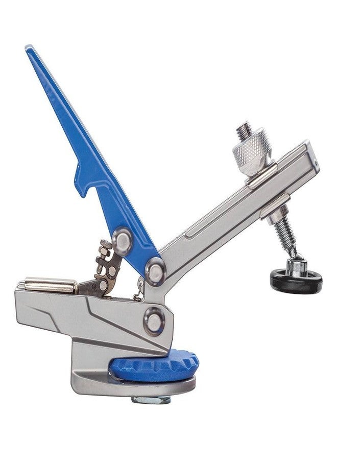 Rockler Auto-Lock T-Track Hold Down Clamp - Adjustable Clamps for Woodworking w/Set Screw - T Tracks Woodworking Hold Down Clamps Pivots 3600 to Minimize Obstructions - Heavy-Duty Metal T-Track Stop - Image 4