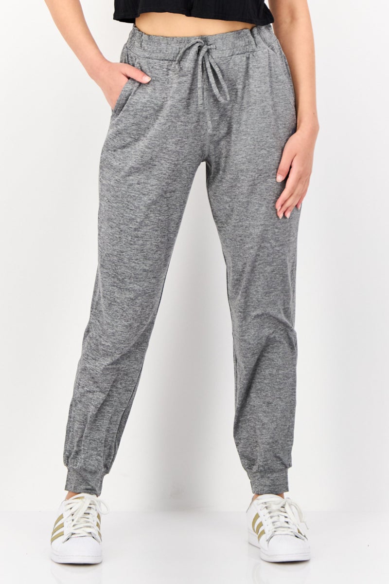 SKECHERS Women Sportswear Fit Training Jogger Pants, Grey - Image 1