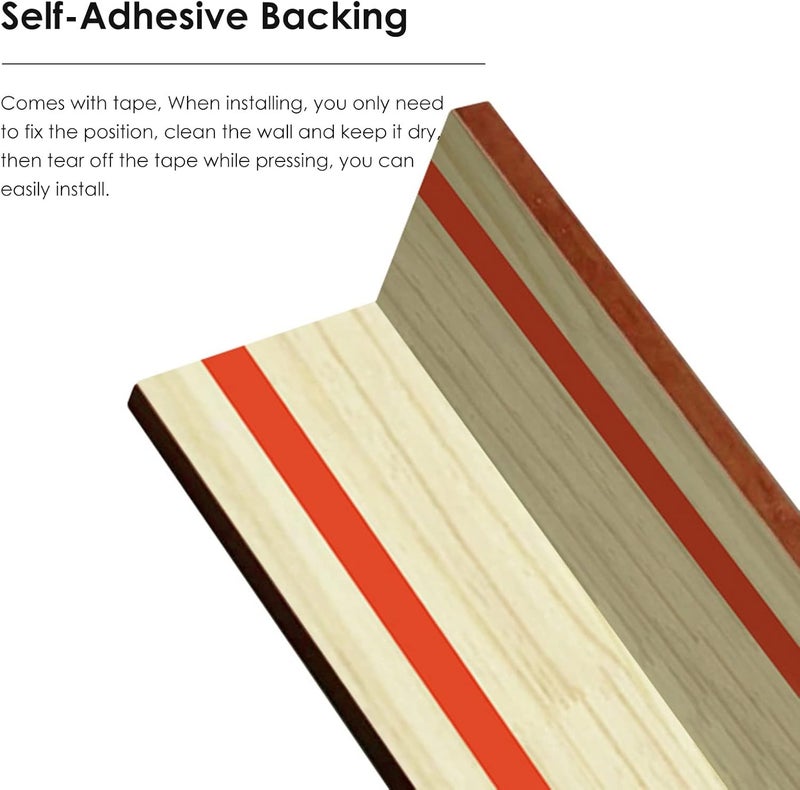 Corner Guards for Walls,Wooden Wall to, Self Adhesive Strips/Corner Shield Edge Trim, for Garage Home Office - Image 5