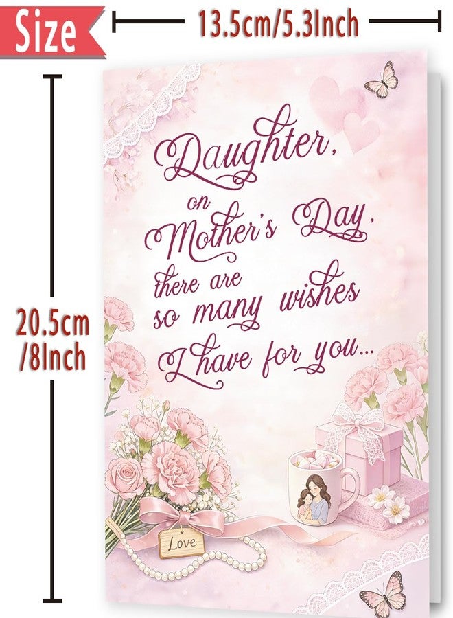 FANCYLUCKY Heartfelt Mothers Day Gifts for Daughter, Sweet Mothers Day Gifts for Daughter from Mom, Mothers Day Card for Woman - Image 3