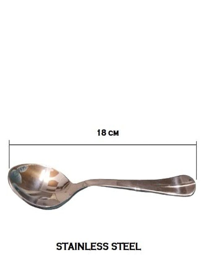 Bamby Heavy Stainless Steel Cutlery Set or Dinnerware 6-Forkk 6-Spoon 12 Piece - Image 5
