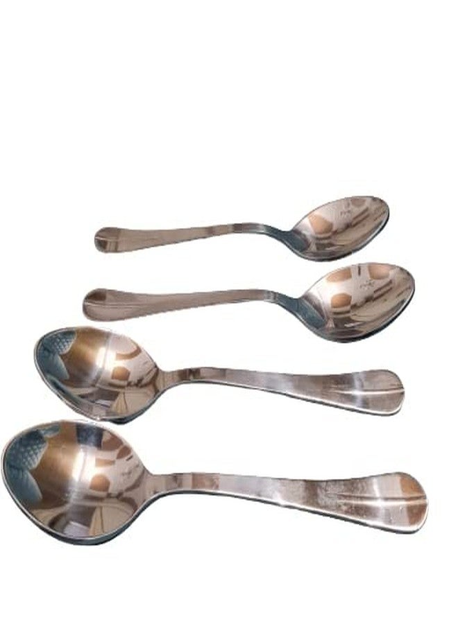 Bamby Heavy Stainless Steel Cutlery Set or Dinnerware 6-Forkk 6-Spoon 12 Piece - Image 4