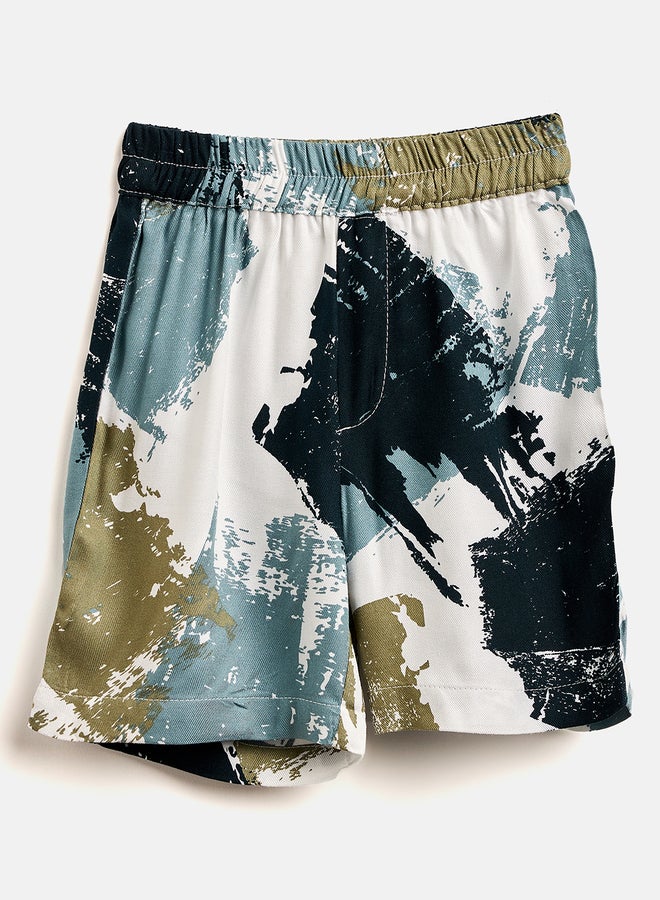 ستايلو بج طقم قميص وشورت بطبعة ياقة ستايلو باغ - Image 5