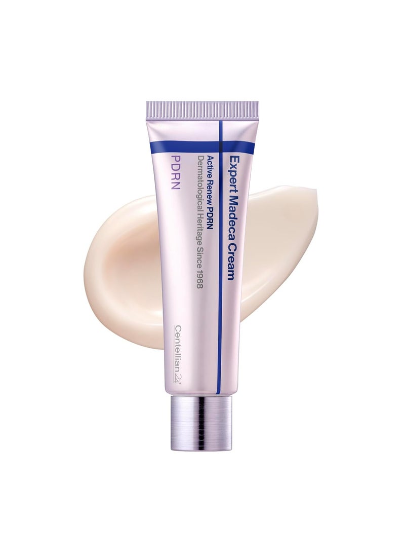 سنتيليان 24 Expert Madeca Cream Active Renew PDRN (كريم تثبيت، 1.69 أوقية فلورية) – مرطب الوجه المرن والمهدئ والمرطب مع TECA-PDRN، حمض الهيالورونيك والغلوتاتيون، العناية بالبشرة الكورية - Image 1