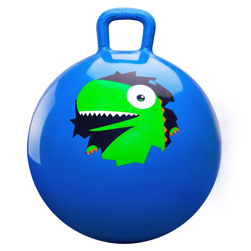 PlayZap Hopper Balls for Kids 3-8, 18 Inches Bouncy Ball with Handle, 18" Inflatable Bouncing Hopper, 45cm Jumping Toys, Garden Hopping Toys Girls Boys Gifts - Image 1
