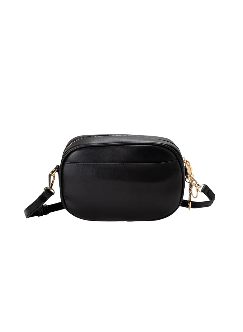 Bata Quilted Sling Bag Black