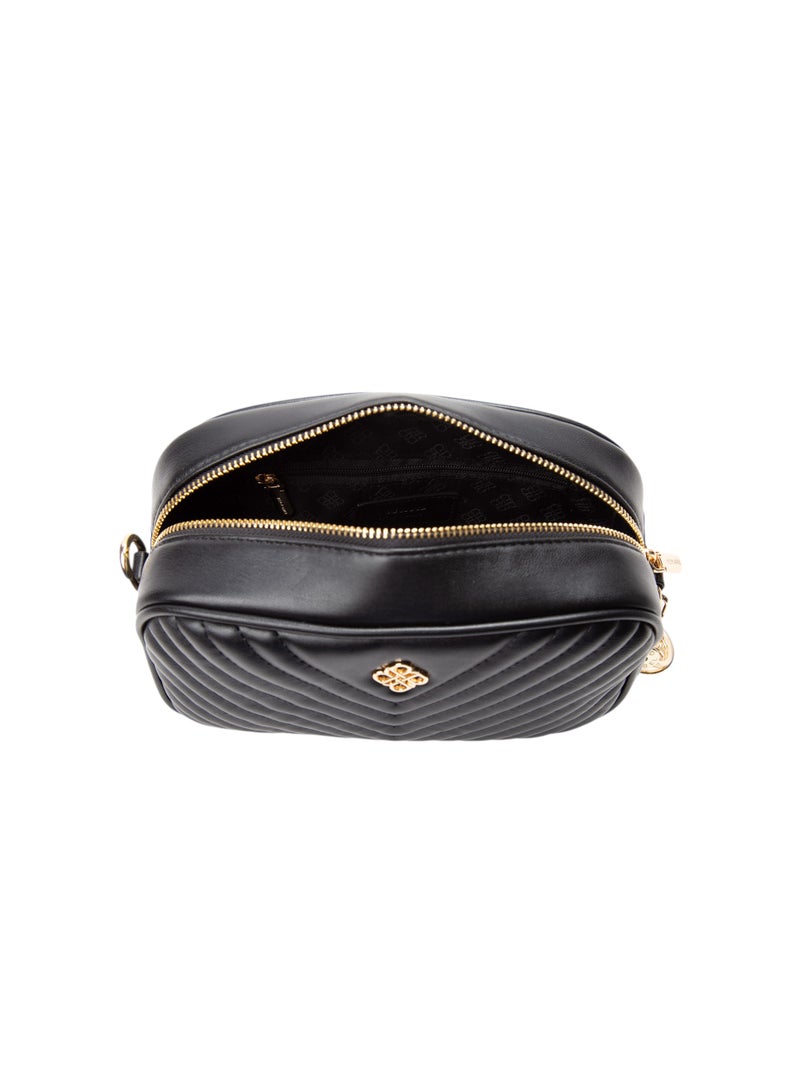 Bata Quilted Sling Bag Black  - Image 4
