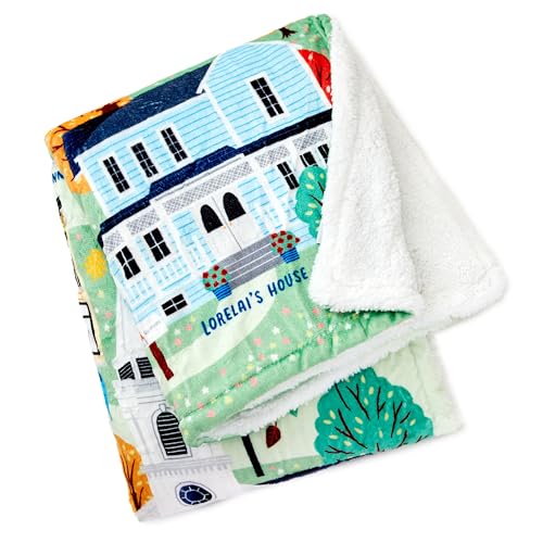 Hallmark Gilmore Girls Stars Hollow Map Throw Blanket, Birthday for Moms, Daughters, Teens, 50" x 60" - Image 2