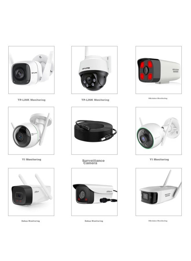 Trendsetter Hikvision Dahua Pulin Tp-Link Xiaomi Outdoor Camera Power Extension Cord, Outdoor Surveillance Router Led Solar Dc Power Cable, Connection Cable, 3 Meters - Image 5