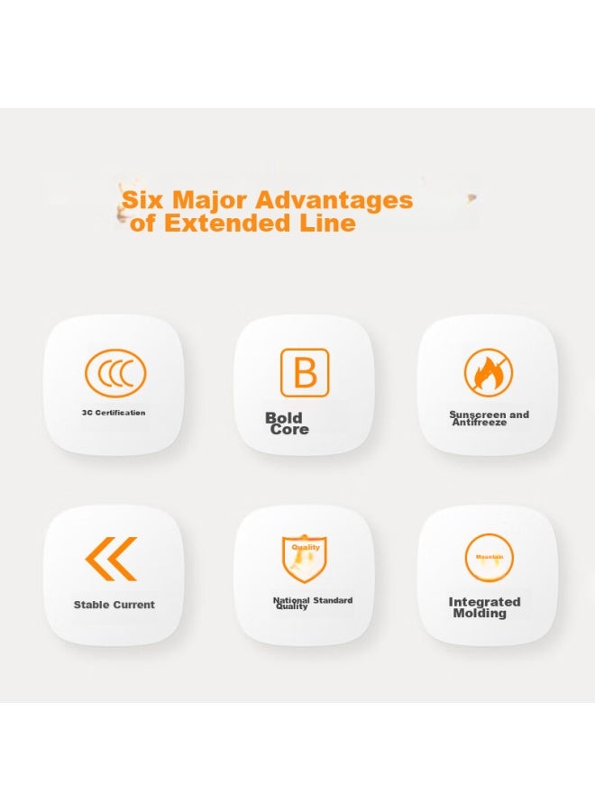 Trendsetter Hikvision Dahua Pulin Tp-Link Xiaomi Outdoor Camera Power Extension Cord, Outdoor Surveillance Router Led Solar Dc Power Cable, Connection Cable, 3 Meters - Image 2