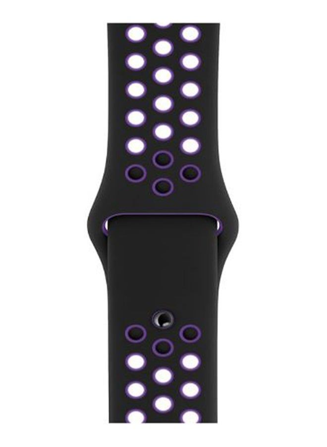 vesus Dot Replacement Band For Apple Watch Series 5/4/3/2/1 Black/Purple