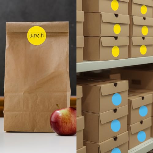 ChromaLabel 2 inch Color-Code Dot Labels | 500/Roll (Yellow) - Image 5