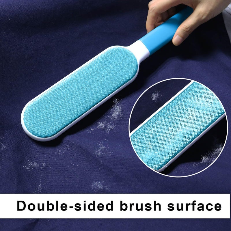 SIMESTICH Pet Hair Remover Brush - Reusable Dog & Cat Hair Remover for Clothes, Furniture, Couch & Bedding - Better Than Lint Rollers Portable & User-Friendly (Blue) - Image 5