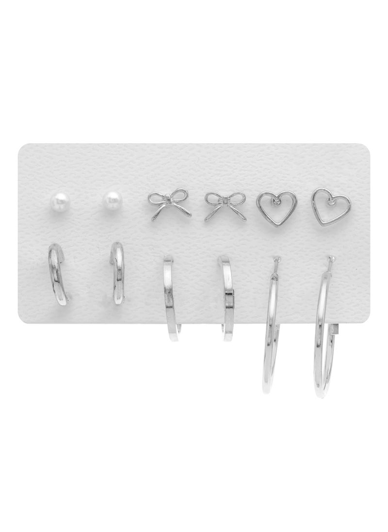 Season - Earring set of various designs and shapes 12 pieces - Image 1
