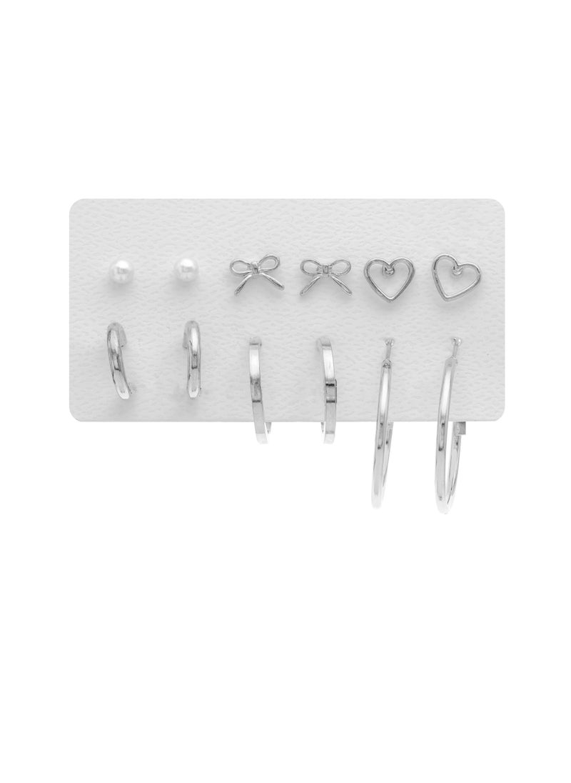 Season - Earring set of various designs and shapes 12 pieces - Image 1