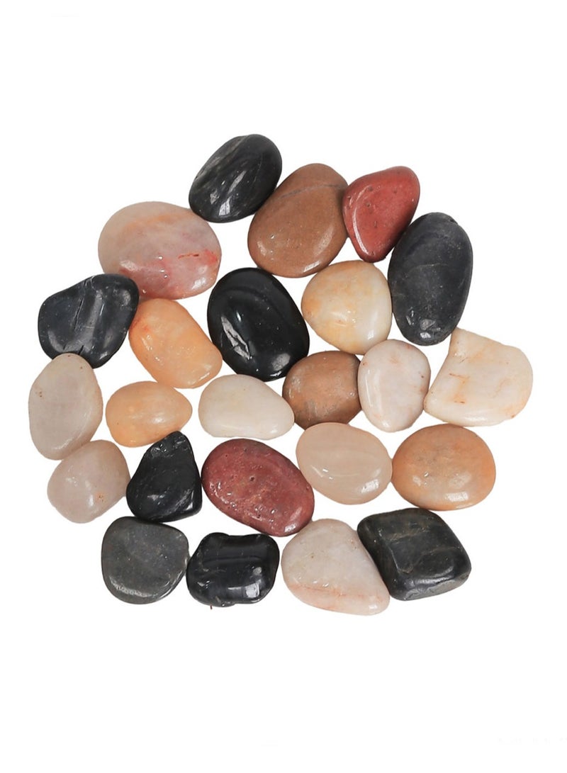 Alrassi Polished Natural Gravel 10 kg – Multicolored for Plant Decoration, Aquarium, Gardens, and Landscaping - Image 3