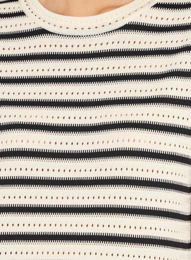 Styli Striped Knit Dress  - Image 3