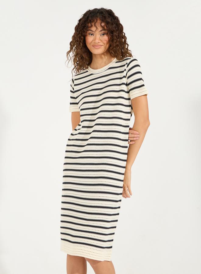 Styli Striped Knit Dress  - Image 2