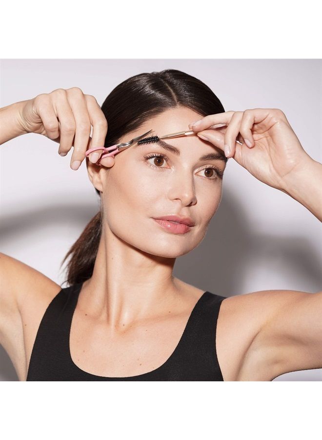 Tweezerman Exclusive Rose Tea Brow Shaping Scissors & Brush