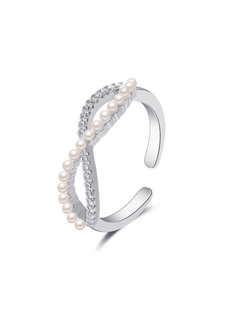 New Diamond Dripping Flower Ring
