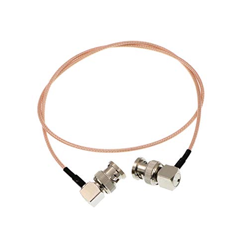 Uonecn RG179 HD-SDI Cable Right Angle BNC Male to Male 75ohm MegaFlex for Blackmagic HyperDeck Shuttle and BMCC BMPC Hyperdeck Cameras 24'' - Image 2