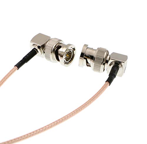 Uonecn RG179 HD-SDI Cable Right Angle BNC Male to Male 75ohm MegaFlex for Blackmagic HyperDeck Shuttle and BMCC BMPC Hyperdeck Cameras 24'' - Image 5