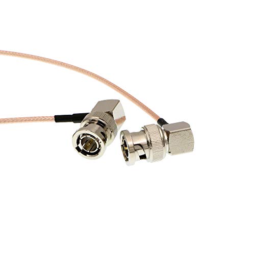 Uonecn RG179 HD-SDI Cable Right Angle BNC Male to Male 75ohm MegaFlex for Blackmagic HyperDeck Shuttle and BMCC BMPC Hyperdeck Cameras 24'' - Image 3