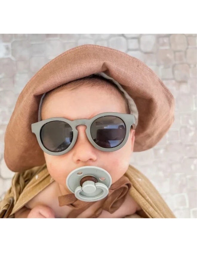 REAL SHADES Chill Polarized Sunglasses for Babies 0+ Cheetah Fashion, Smoke Lens, 100% UV400 Protection, Unbreakable Flex Frames, Shatterproof Lenses - Image 4