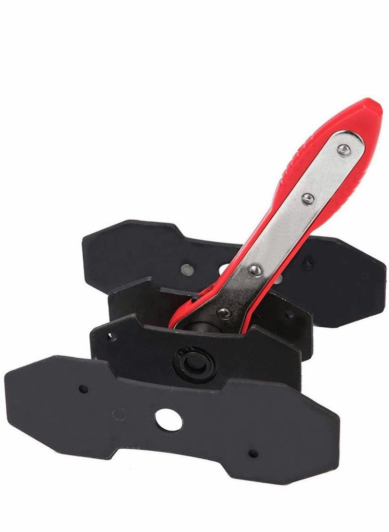 SYOSI Brake Caliper Press Tool, 360 Degree Swing Ratchet Expander Wrench Car Wheel Piston Spreader with Extra 2PCS Large Plates for Single Twin Quad Sextuplet Disc - Image 1