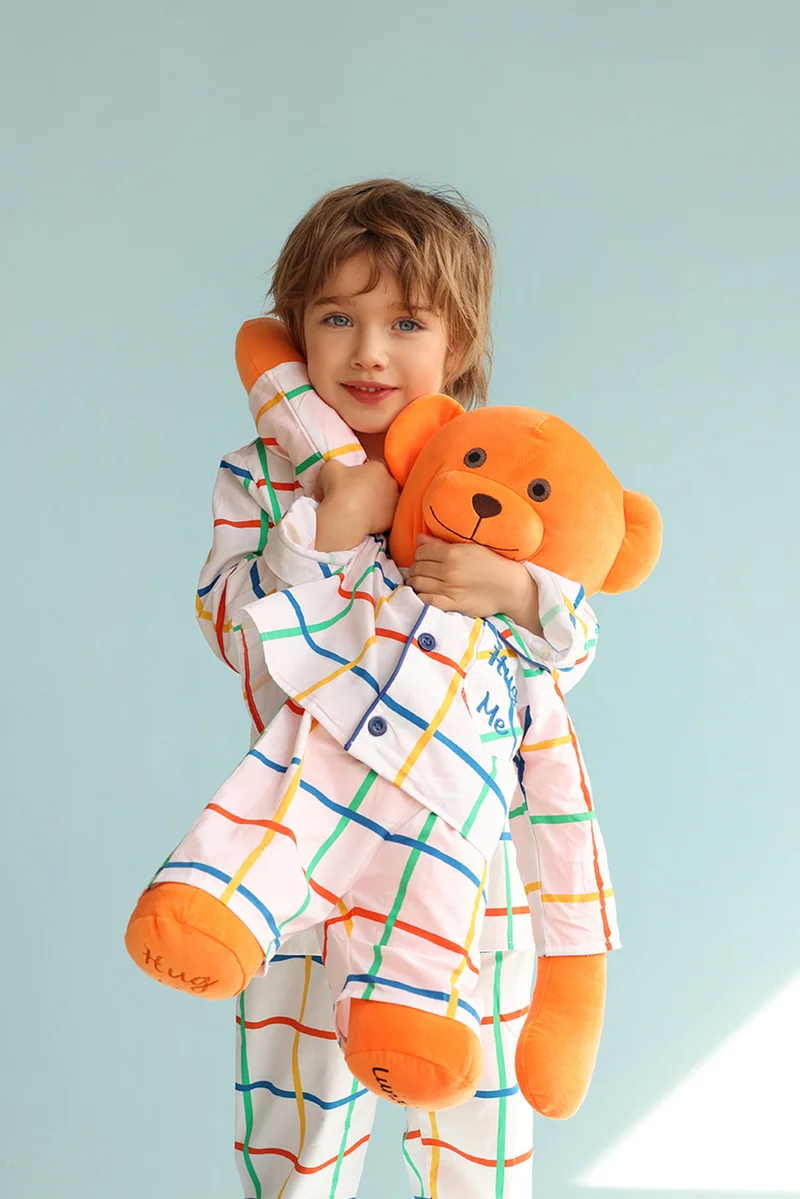 Luna Mia 'Max' Hug Me Pyjama Set With Matching Mega Size Teddy Bear