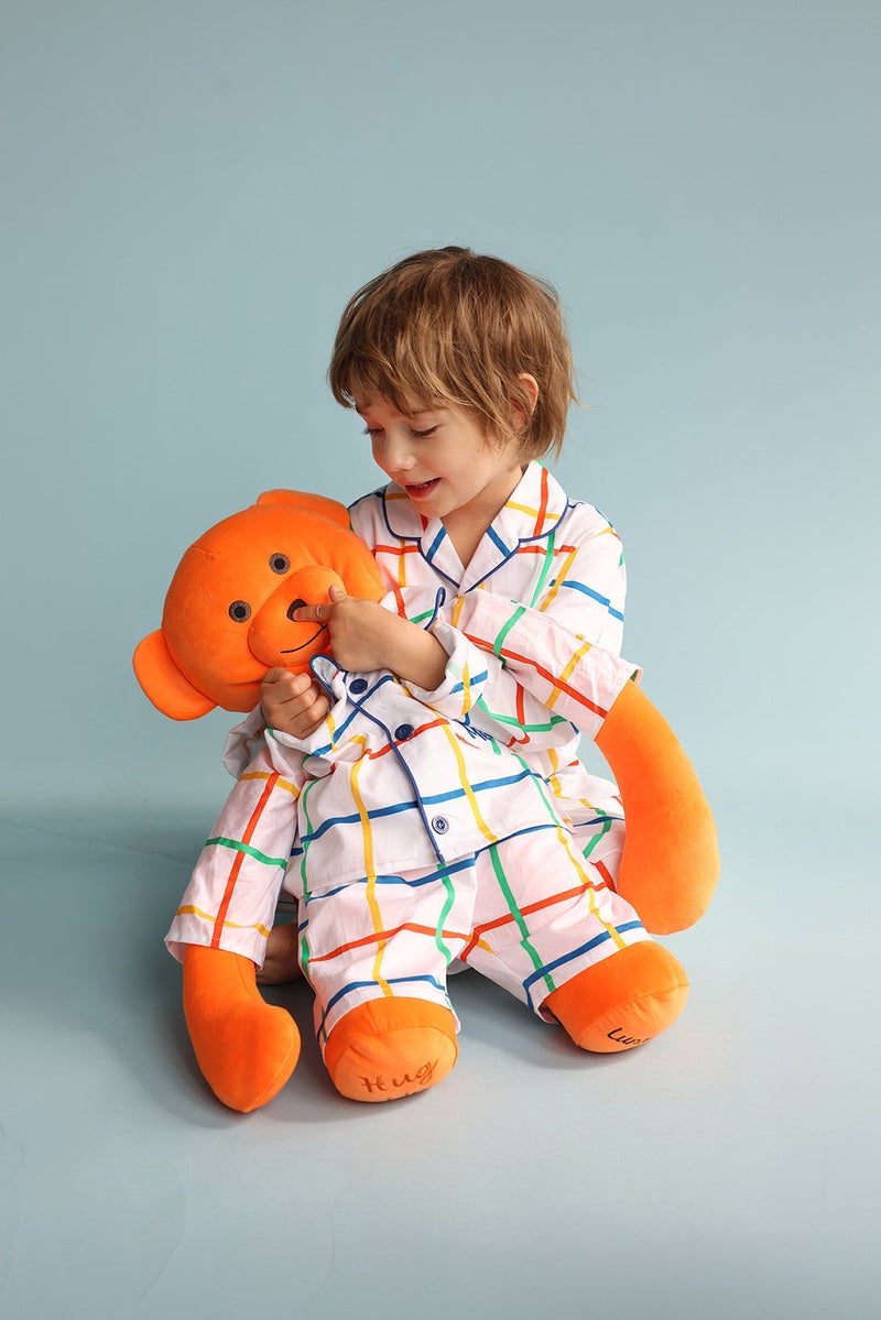 Luna Mia 'Max' Hug Me Pyjama Set With Matching Mega Size Teddy Bear - Image 3